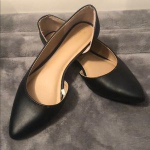 Black flats size 7 1/2